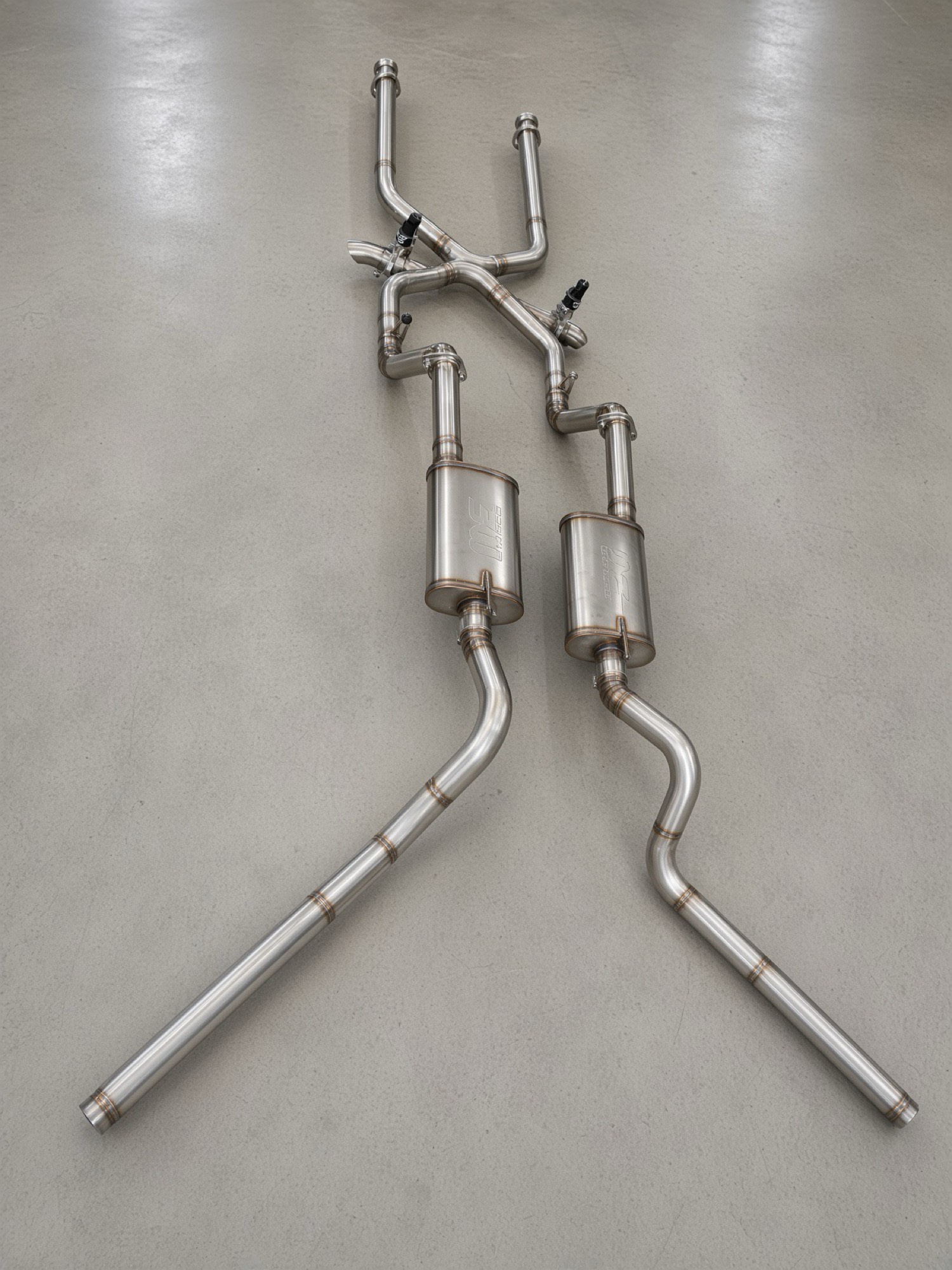 Custom stainless dual exhaust system